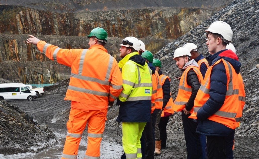 Students considering future with Tarmac after visiting Mancetter